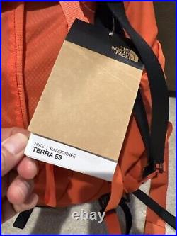 The North Face Backpack Women's Terra 55 Backpacking Orange (New)