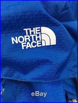 The North Face Banchee 65L Liter Light Camping Hiking Backpack Blue with Compass