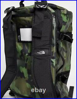 The North Face Base Camp 31L XS Green Camo Packable Duffle Bag Backpack