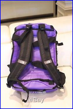 The North Face Base Camp Duffel Bag Backpack Color Purple Small Waterproof New