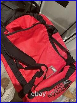 The North Face Base Camp Duffel Large 95L Unisex Red Black Bag Duffle Backpack