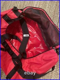 The North Face Base Camp Duffel Large 95L Unisex Red Black Bag Duffle Backpack