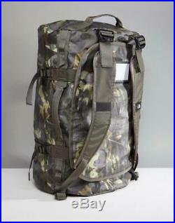 The North Face Basecamp Duffel Packable Travel Suitcase Backpack Bag Green Camo