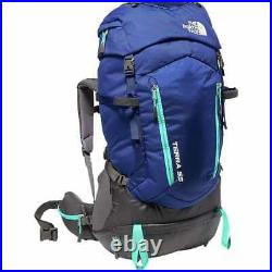 The North Face Blue Green Youth Terra 55L Pack Backpack Hiking Bag New