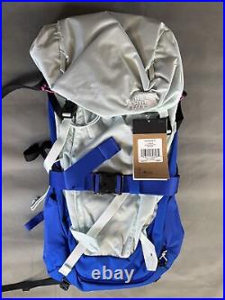 The North Face Blue Youth Terra 55 L Hiking Camping Backpack Sky Blue New
