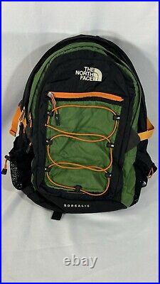 The North Face Borealis Backpack Black/Orange/Green Travel Hiking Bag