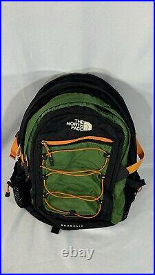 The North Face Borealis Backpack Black/Orange/Green Travel Hiking Bag