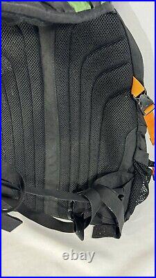 The North Face Borealis Backpack Black/Orange/Green Travel Hiking Bag