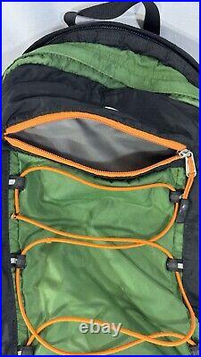 The North Face Borealis Backpack Black/Orange/Green Travel Hiking Bag