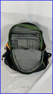 The North Face Borealis Backpack Black/Orange/Green Travel Hiking Bag