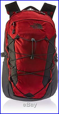 The North Face Borealis Backpack Rage Red Ripstop & Asphalt Grey OS