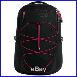 The North Face Borealis Backpack, TNF Black Light Directional Heather/TNF Red