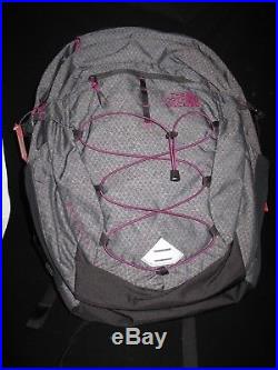 The North Face Borealis Charcoal Purple Backpack Women New Flexvent