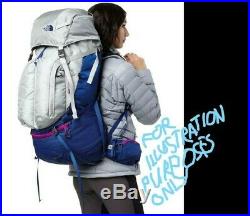 The North Face FOVERO 70 Pack Women's Backpack size M/L $290 GALAXY PURPLE/FIRE