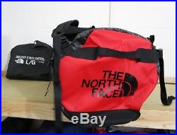 The North Face Golden State Duffel Packable Travel Suitcase Backpack Bag Black
