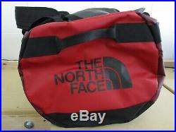 The North Face Golden State Duffel Packable Travel Suitcase Backpack Red / Black