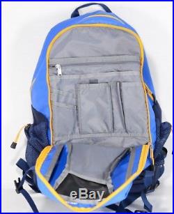 The North Face Hot Shot Backpack Laptop Approved Blue and Yellow