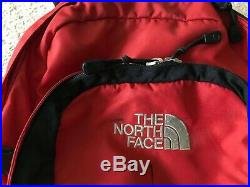 The North Face Hot Shot RED Backpack Hiking School Bag Black TNF RARE vintage