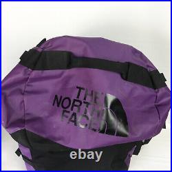 The North Face Large Base Camp Duffel Peak Purple Black Travel Backpack Bag 95L