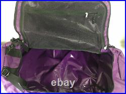 The North Face Large Base Camp Duffel Peak Purple Black Travel Backpack Bag 95L