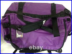 The North Face Large Base Camp Duffel Peak Purple Black Travel Backpack Bag 95L