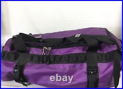 The North Face Large Base Camp Duffel Peak Purple Black Travel Backpack Bag 95L