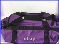 The North Face Large Base Camp Duffel Peak Purple Black Travel Backpack Bag 95L