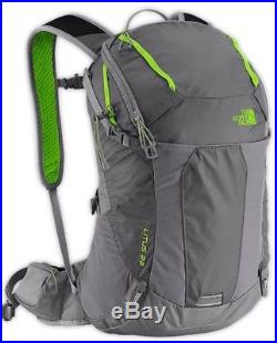 The North Face Litus 22L Hiking Daypack Backpack Zinc Grey/Macaw Green NWT