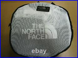The North Face M Base Camp Duffel Packable Travel Suitcase Backpack White Black