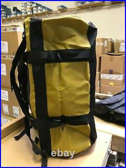 The North Face M-L Golden State Duffel Packable Travel Suitcase Backpack Yellow