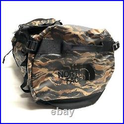 The North Face Men Base Camp Duffel LARGE bag backpack -Taupe Green Camo/Black