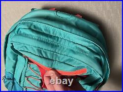 The North Face Men's Borealis Vintage Retro Style Backpack Bag Teal & Orange