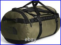 The North Face Mens Base Camp Duffel LARGE bag backpack -Burnt Olive/TNF Black