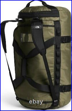 The North Face Mens Base Camp Duffel LARGE bag backpack -Burnt Olive/TNF Black