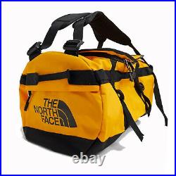 The North Face Mens Base Camp Duffel SMALL bag backpack Summit Gold / Black