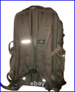 The North Face Olive Green Brown Leather Pivoter Special Edition Backpack (29L)