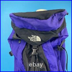 The North Face Purple Black Hiking Camping Outdoors Large Back Pack