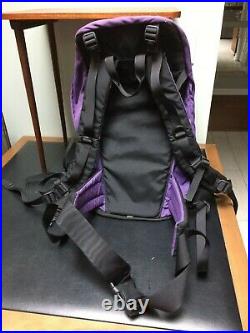 The North Face Purple Nylon Hiking Back Pack Waist Band Dual Zip