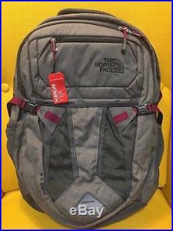 The North Face RECON Women's Backpack Zinc Grey Heather/ Dramatic Plum