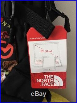 The North Face Recon 31L Backpack Black Red Sticker Bomb TNF Black NWT