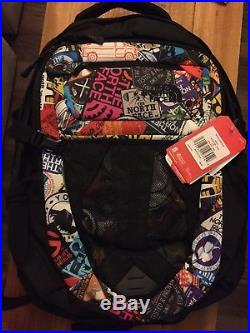 The North Face Recon 31L Backpack Red Sticker Bomb TNF Black NWT