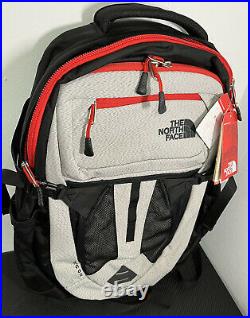 The North Face Recon Backpack, Black / Fiery Red RARE NEW WITH TAGS
