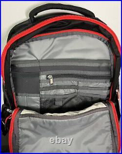 The North Face Recon Backpack, Black / Fiery Red RARE NEW WITH TAGS