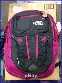 The North Face Recon Women's Backpack Dramatic Plum Pink Black NWT