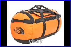 The North Face S Base Camp Duffel Packable Travel Suitcase Backpack Orange