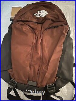 The North Face Surge Backpack. Dark Oak Brown. NEW
