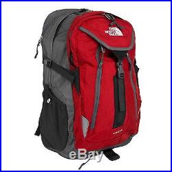 The North Face Surge Backpack Red/Asphalt Grey