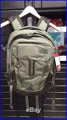 The North Face Surge Backpack Terrarium Green Heather/Rosin Green One Size