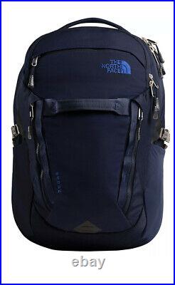 The North Face Surge Navy Blue Backpack Commuter Travel Bag Laptop Unisex NWT