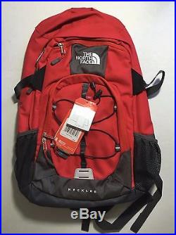 The North Face TNF Backpack Camping Hiking School Surge II Recon Wasatch Red NEW